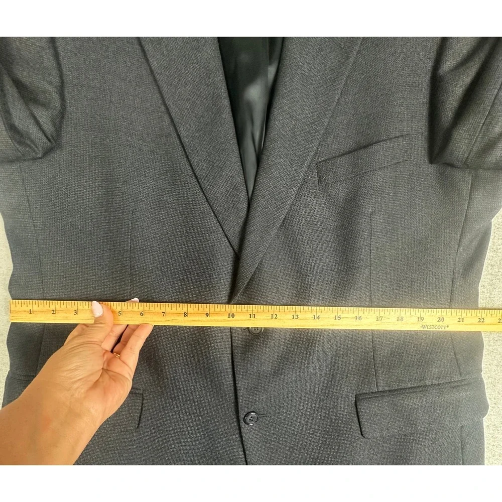 Brooks Brothers Blazer Mens 45R Charcoal Grey Wool Two‎ Button